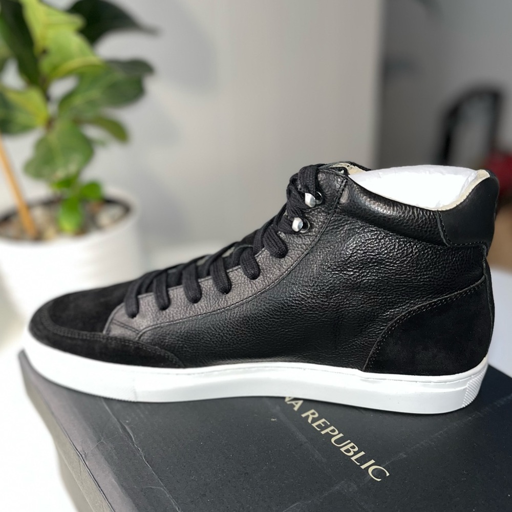 Leather Lux High Top Sneakers